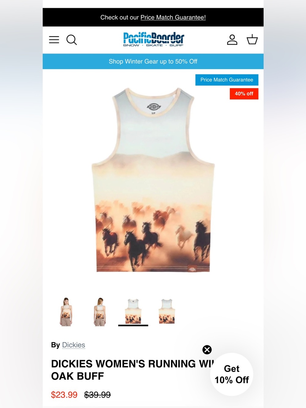 BNWT Dickies wild horse tank L